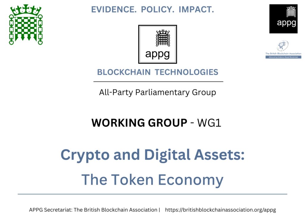 APPG Working Group WG1 - Crypto & Digital Assets