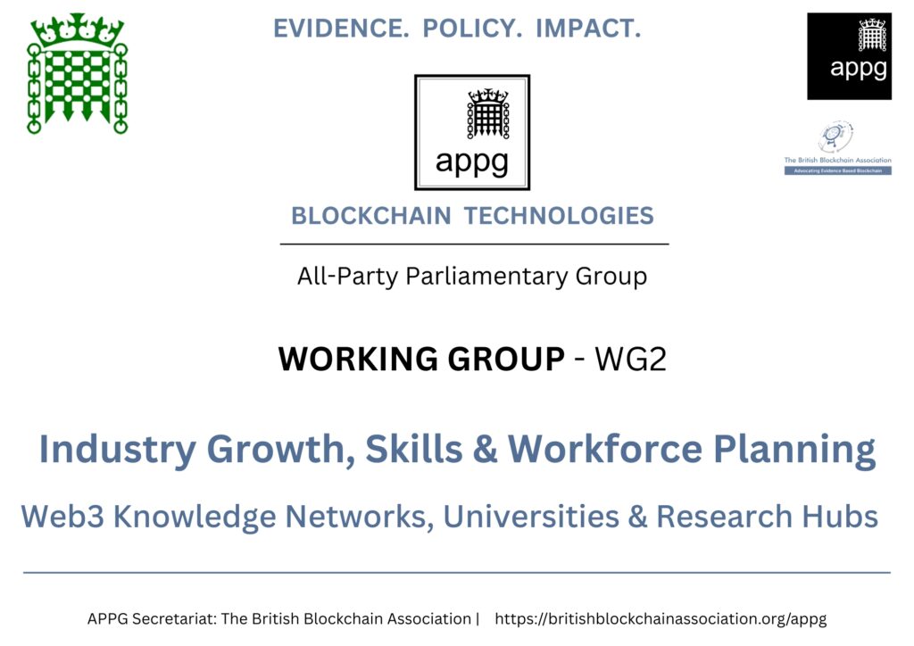APPG Working Group WG2 - Industry Growth, Skills, Workforce Planning and Universities