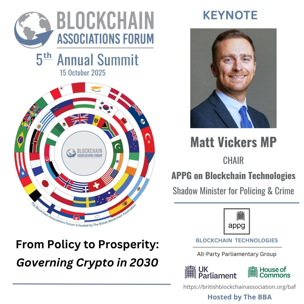 BAF2025 - Matt Vickers MP, Chair APPG on Blockchain