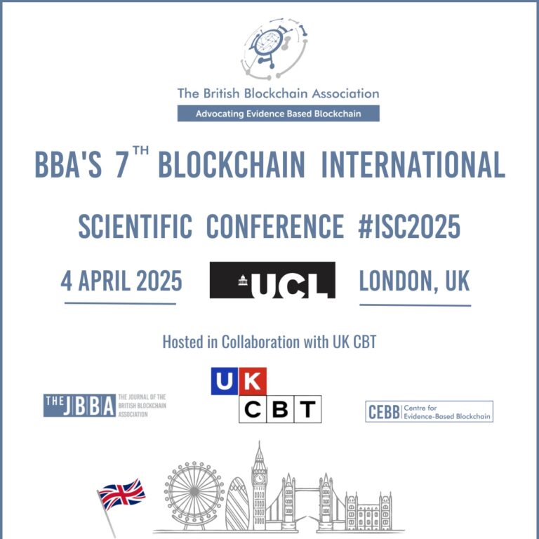BBA's 7th Blockchain International Scientific Conference ISC2025, London
