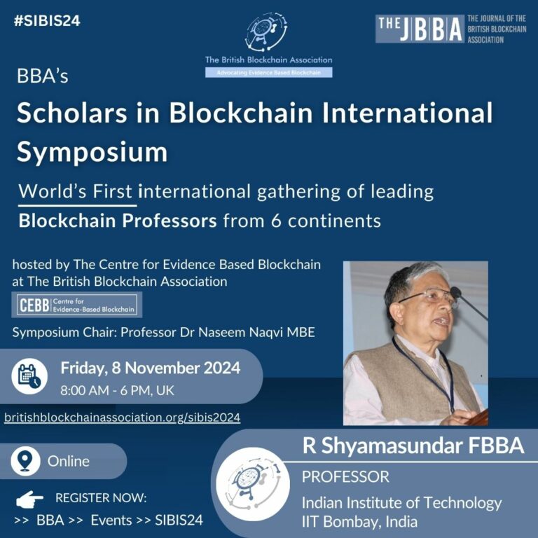 R Shyamasundar - BBA SIBIS24