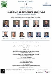 APPG Blockchain and Cryptoassets Roundtable Agenda